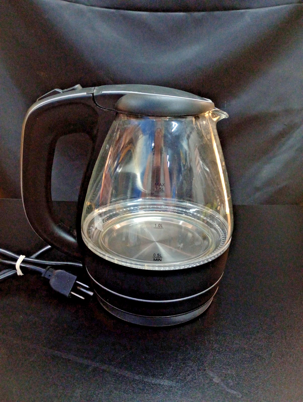 Ovente KG83B 1.5L Electric Water Kettle Black
